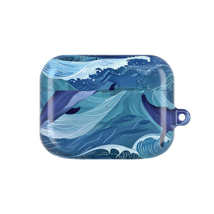 Dolphin Wave Dance - AirPods Case
