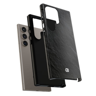 Black Tough Phone Case for Samsung - Raw Obsidian Slate