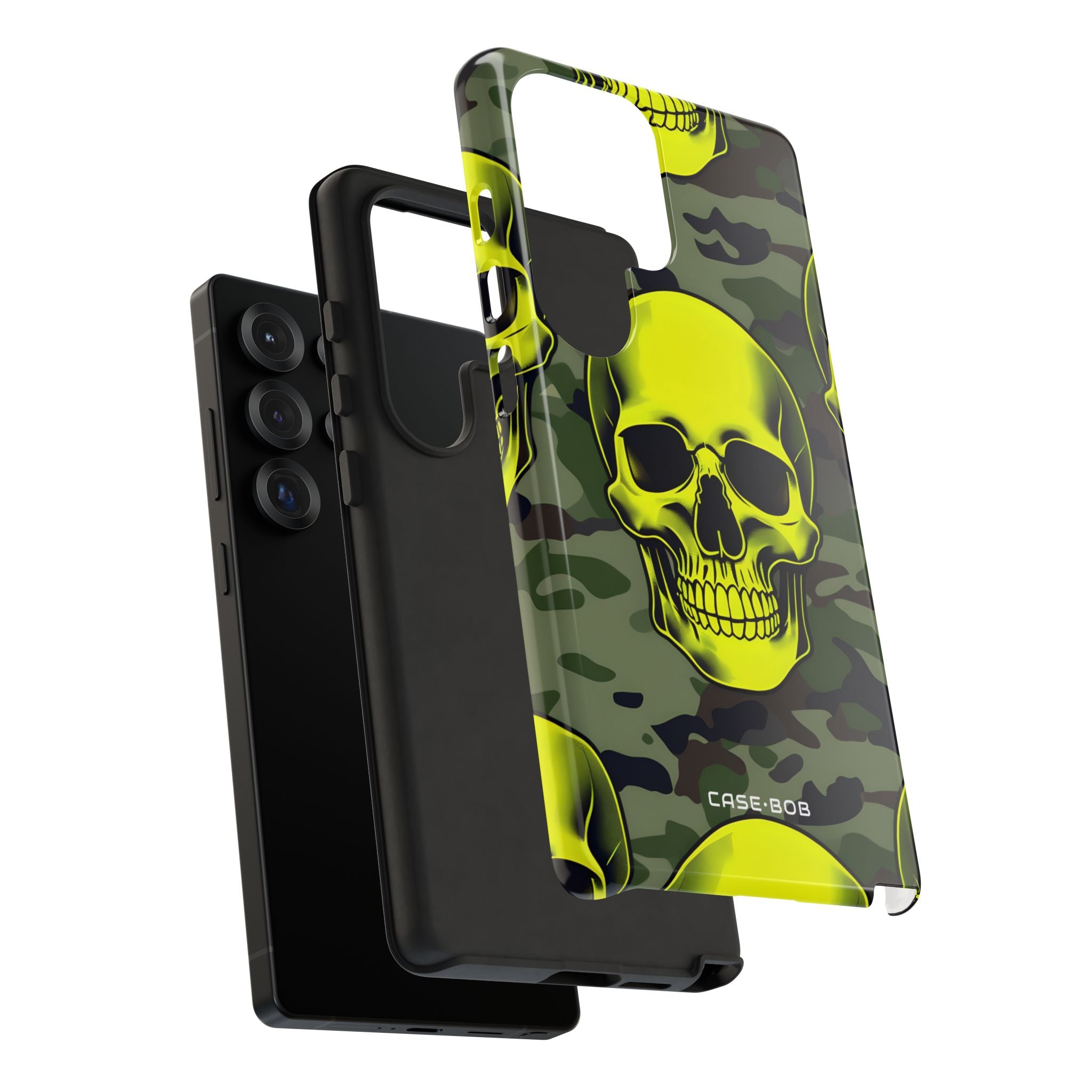 Neon Skull Camo Samsung S25 Ultra Case - Tough