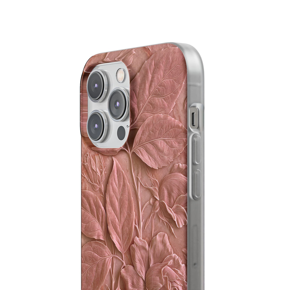 Blush Rose Relief · Lite Phone Case for iPhone ·  Pink