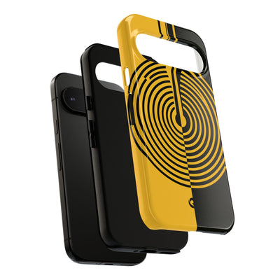 Yellow Tough Phone Case for Google Pixel - Voltage Sector Pulse