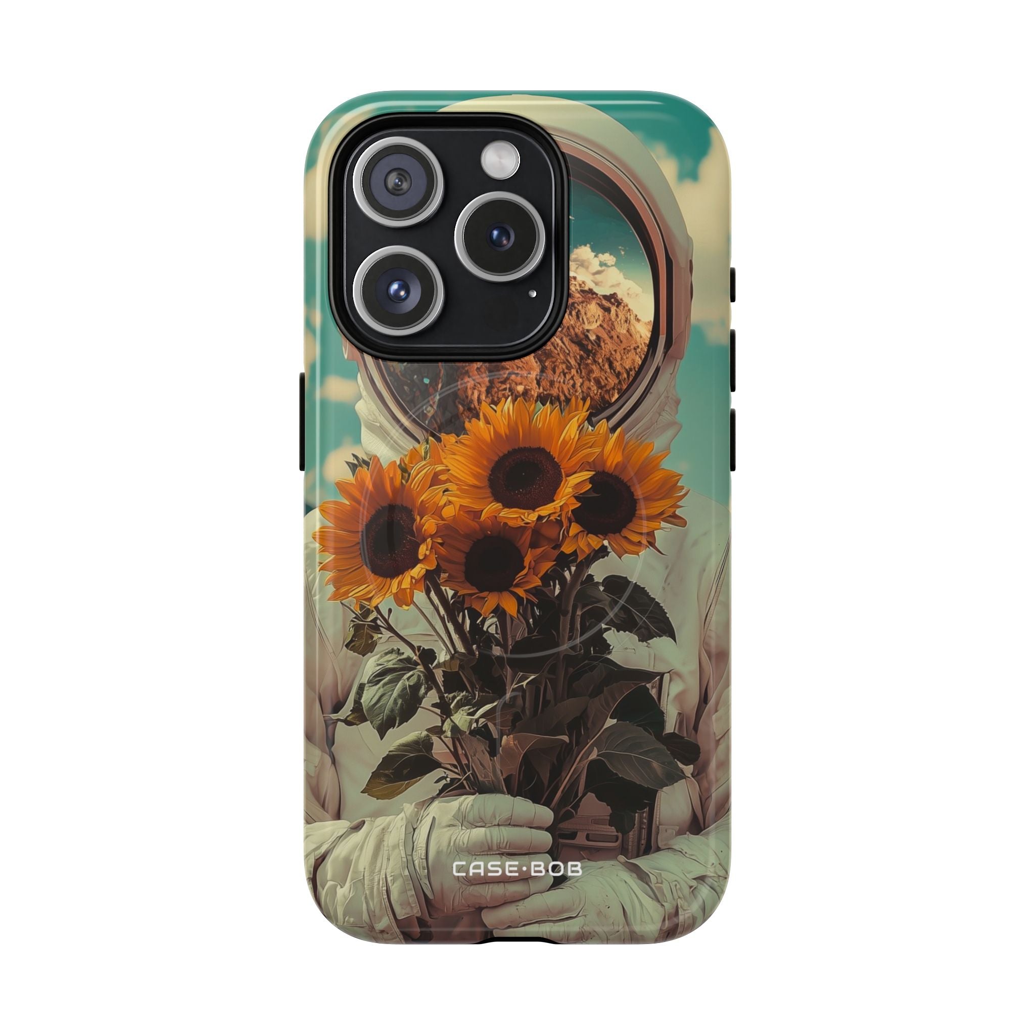 Sonnenblumen-Astronaut iPhone 15 Pro Case - Tough+