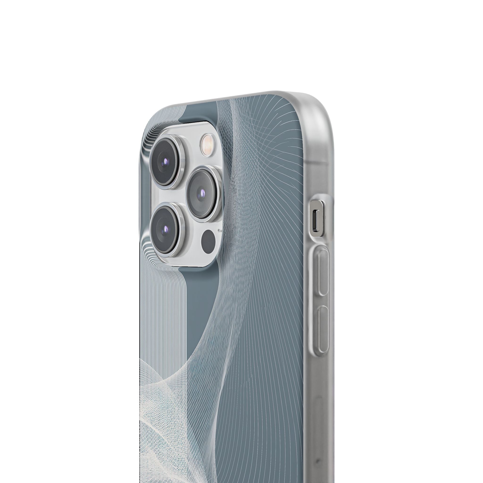 Grey Lite Phone Case for iPhone - Slate Mesh Horizon