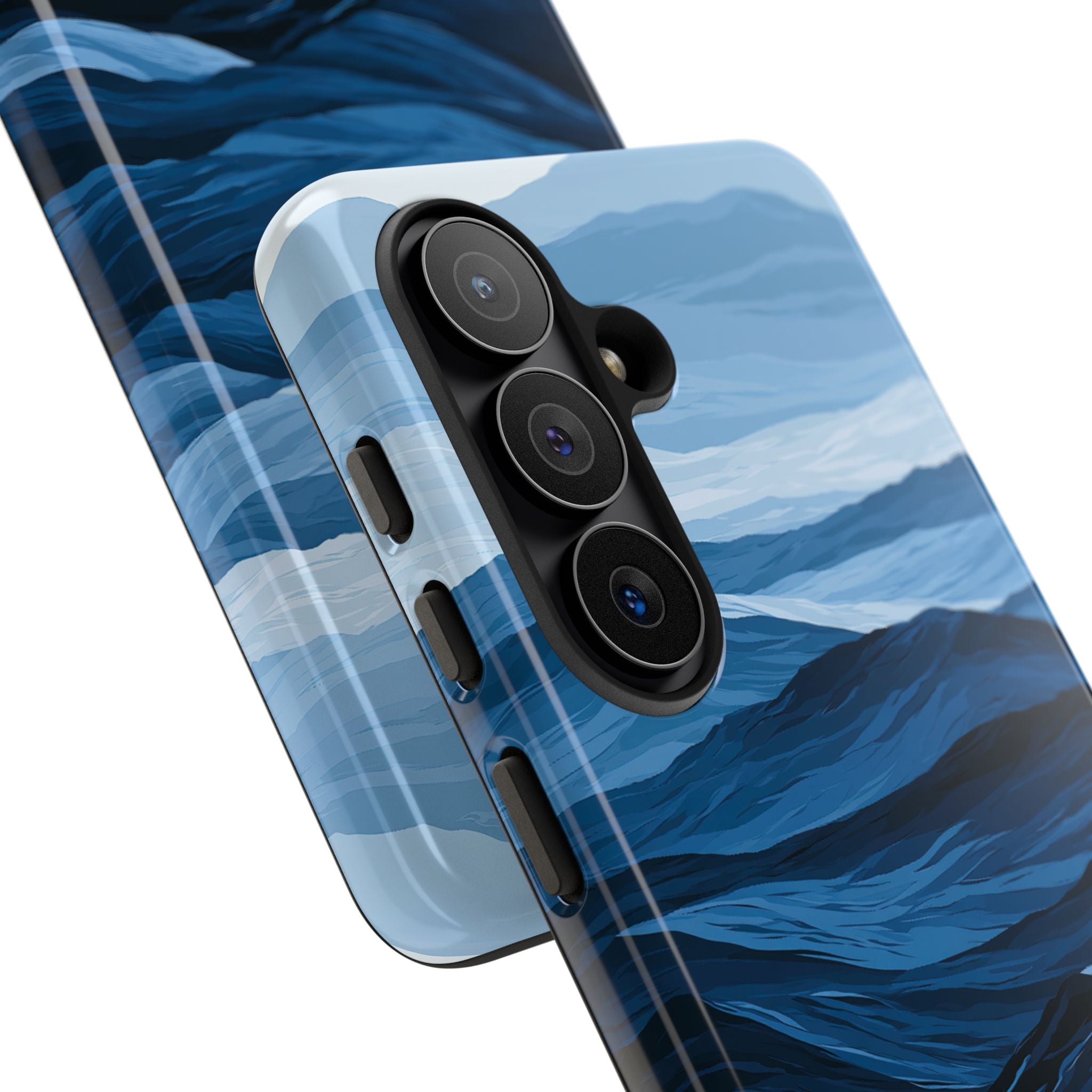 Blue Tough Phone Case for Samsung - Cobalt Ridge Tides