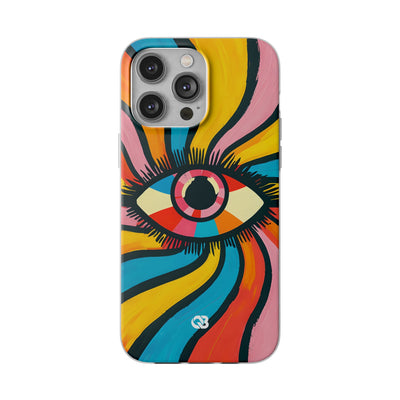 Vivid Gaze Burst · Soft Phone Case for iPhone