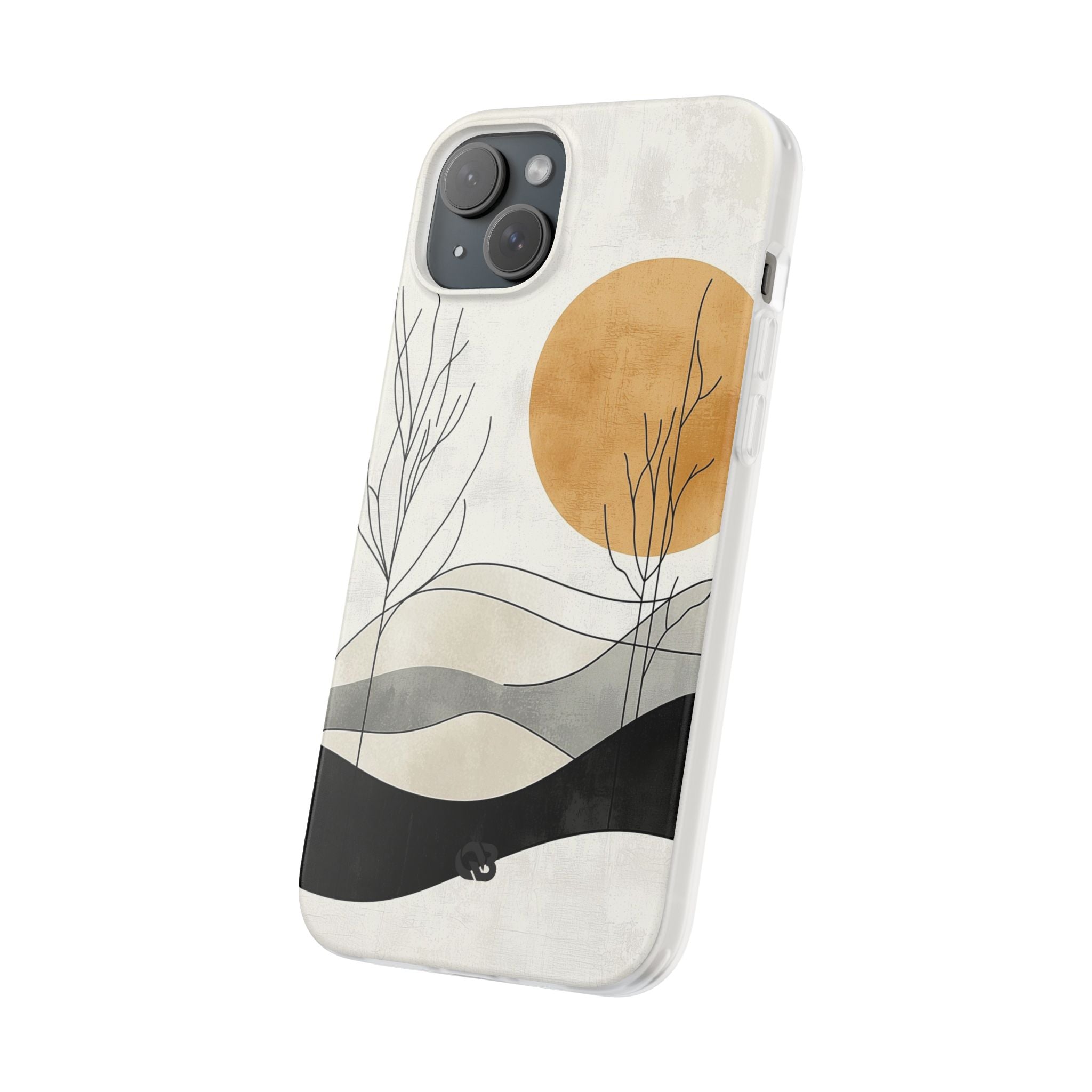 Burnt Horizon Lines · Soft Phone Case for iPhone