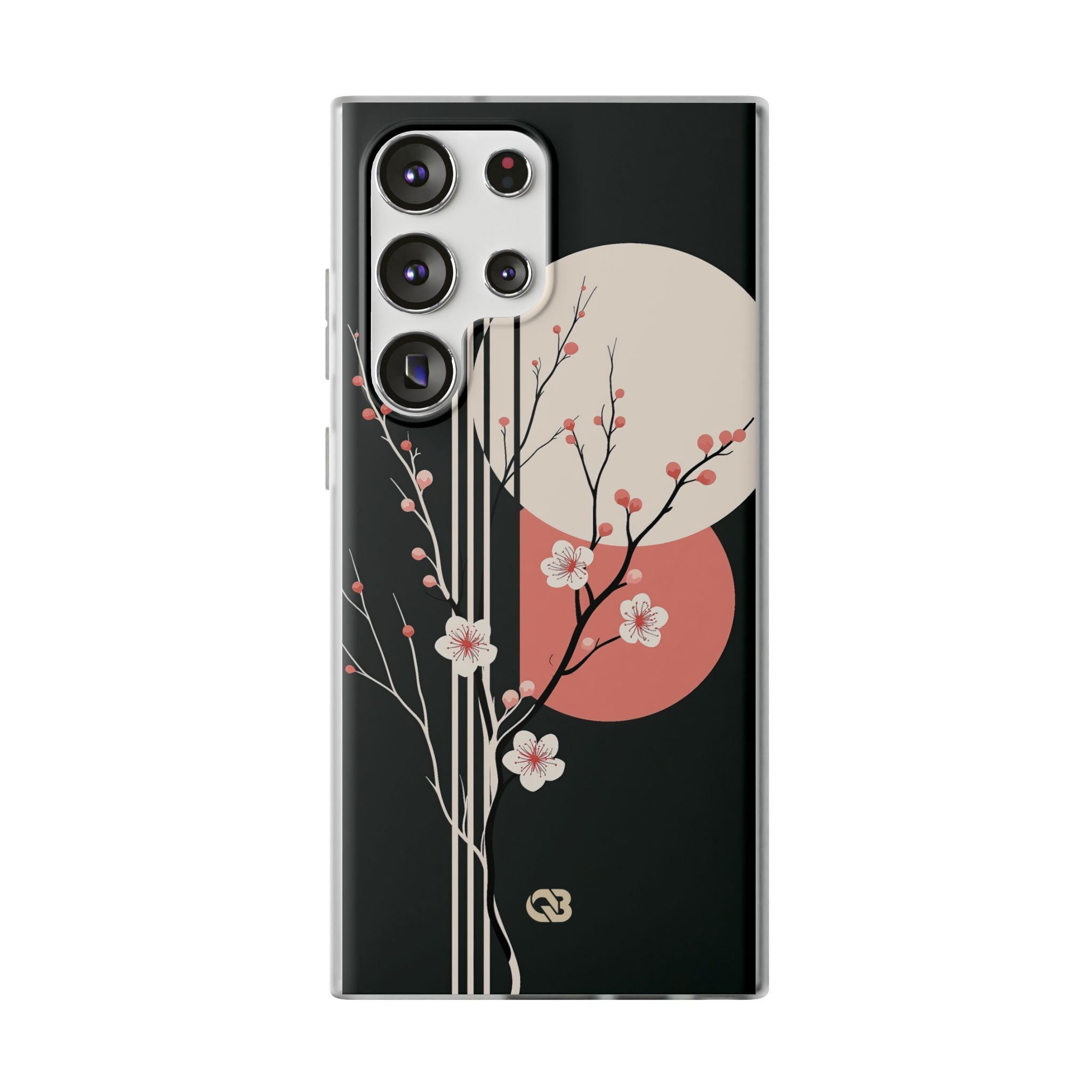 Black Lite Phone Case for Samsung - Kyoto Midnight Blossom