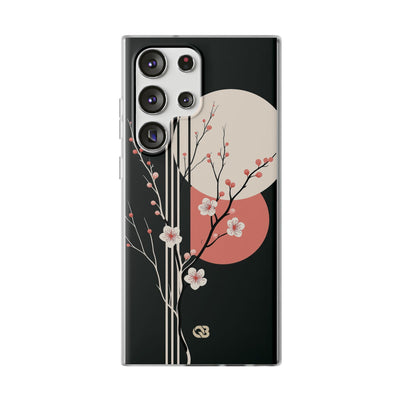 Black Lite Phone Case for Samsung - Kyoto Midnight Blossom