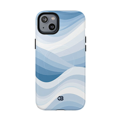 Blue Tough 2.0 Magsafe Phone Case for iPhone - Glacial Indigo Flow