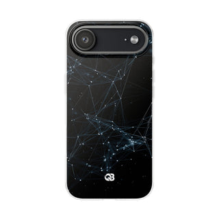 Black Lite Phone Case for iPhone - Arctic Neural Mesh