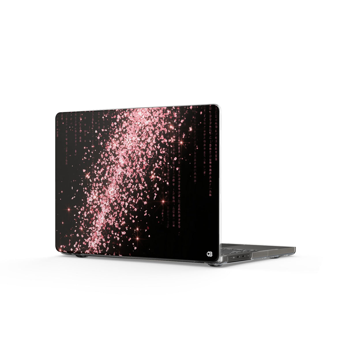 Rose Digital Cascade · Clear Hard Case for MacBook · Pink