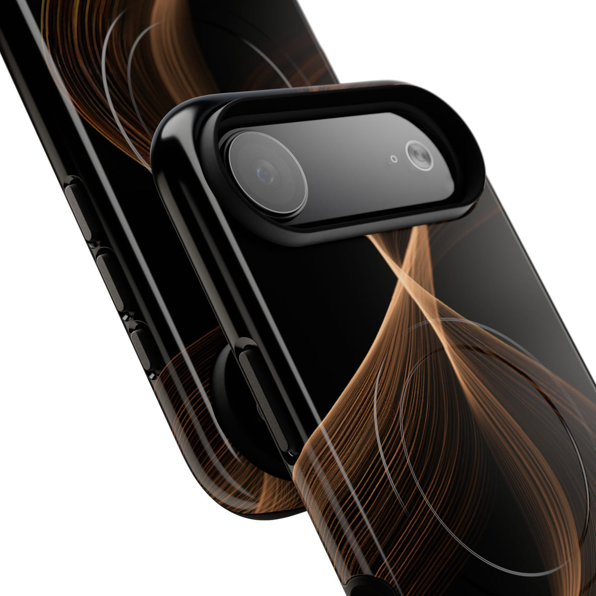 Amber Contour Flow · Tough 2.0 Magnetic Phone Case for iPhone · Black
