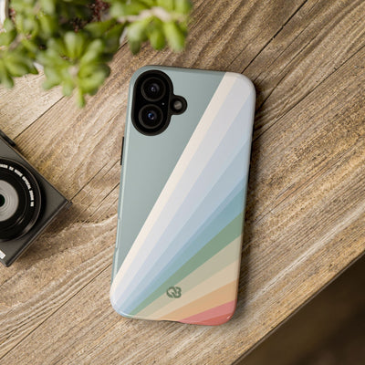 Green Tough Phone Case for iPhone - Sage Prism Beam