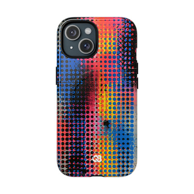 Chromatic Halftone Grid · Tough 2.0 Magnetic Phone Case for iPhone · Blue