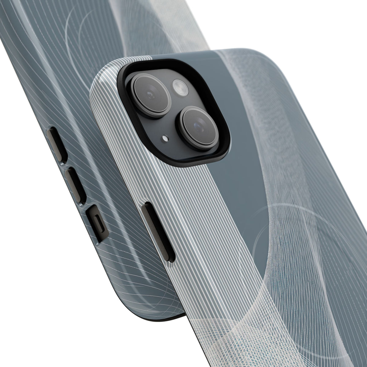 Slate Contour Drift · Tough 2.0 Magnetic Phone Case for iPhone · Grey