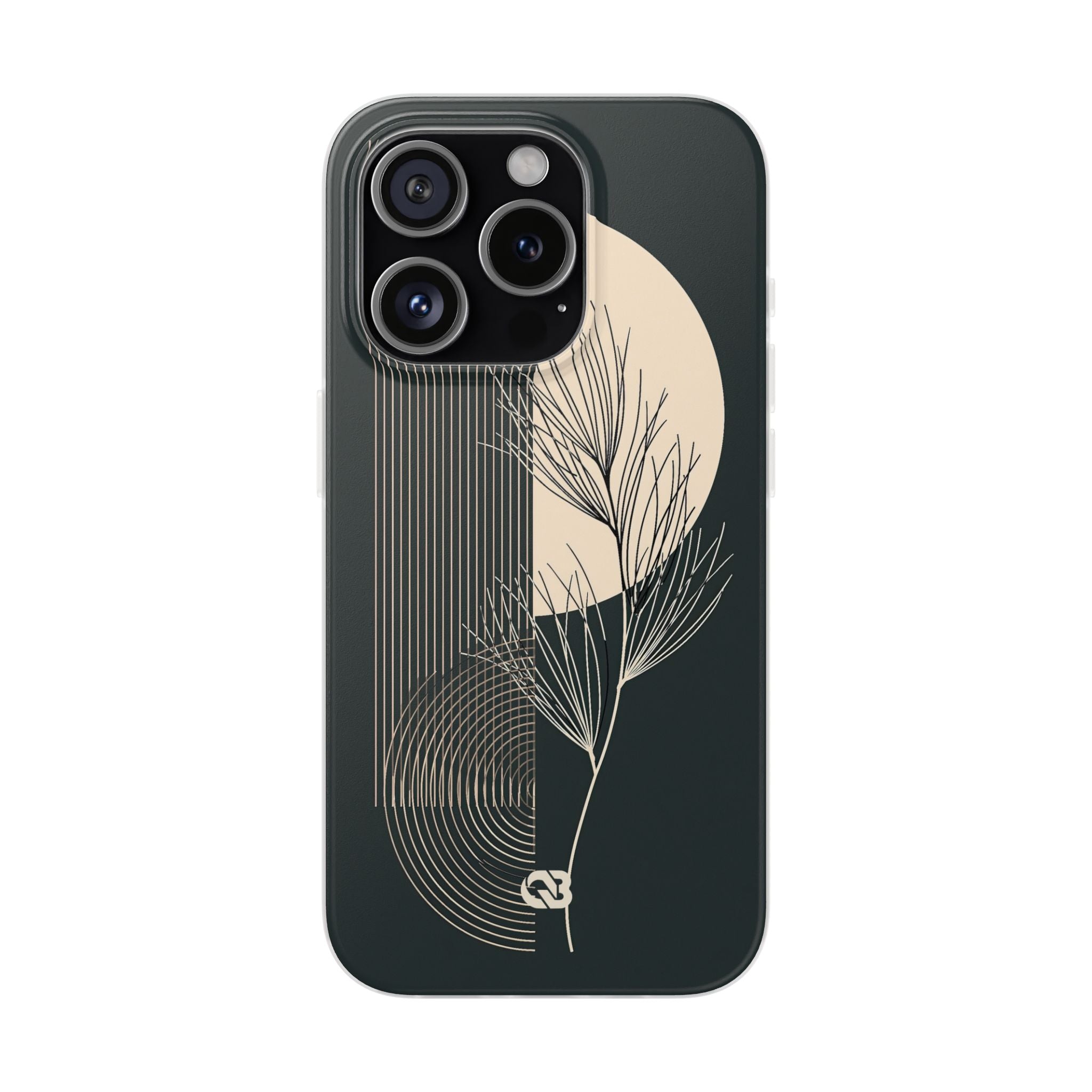 Black Lite Phone Case for iPhone - Obsidian Sand Willow