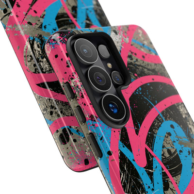Cyber Splatter Flow · Tough Phone Case for Samsung · Pink
