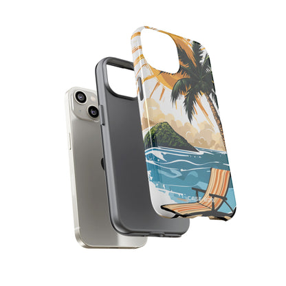 Sunny Palm Breeze iPhone 14 Case - Tough