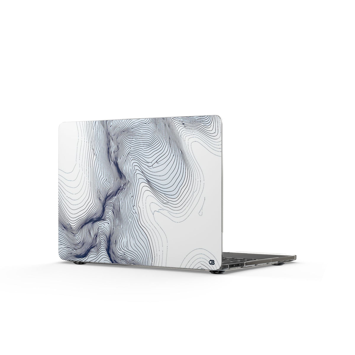 Nordic Ridge Contour · Clear Hard Case for MacBook · White