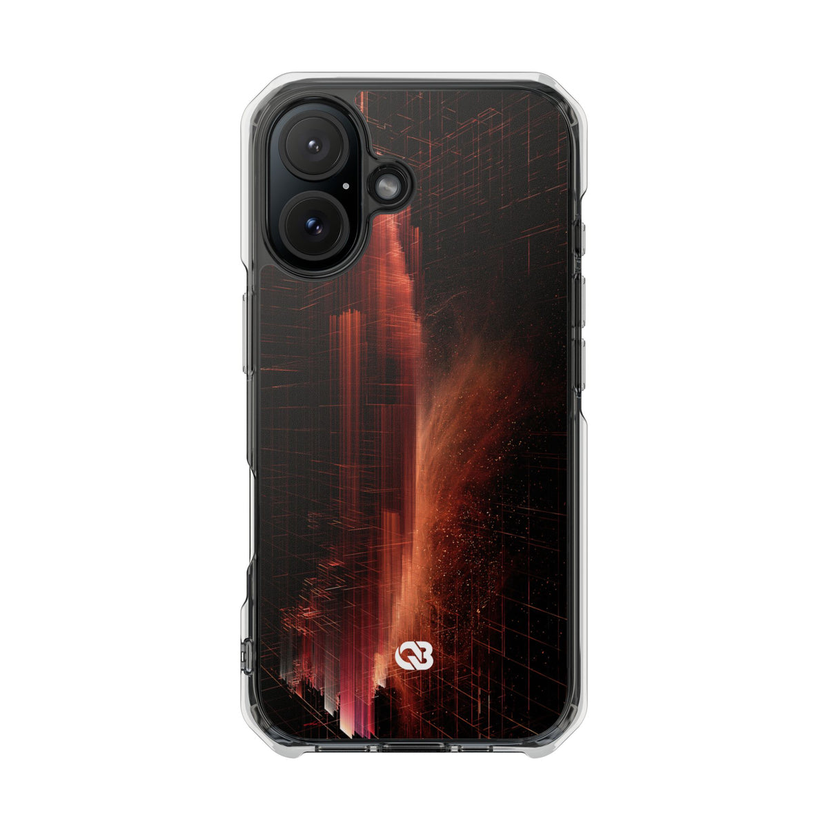 Luminous Monolith · Clear Impact Magnetic Phone Case for iPhone · Black