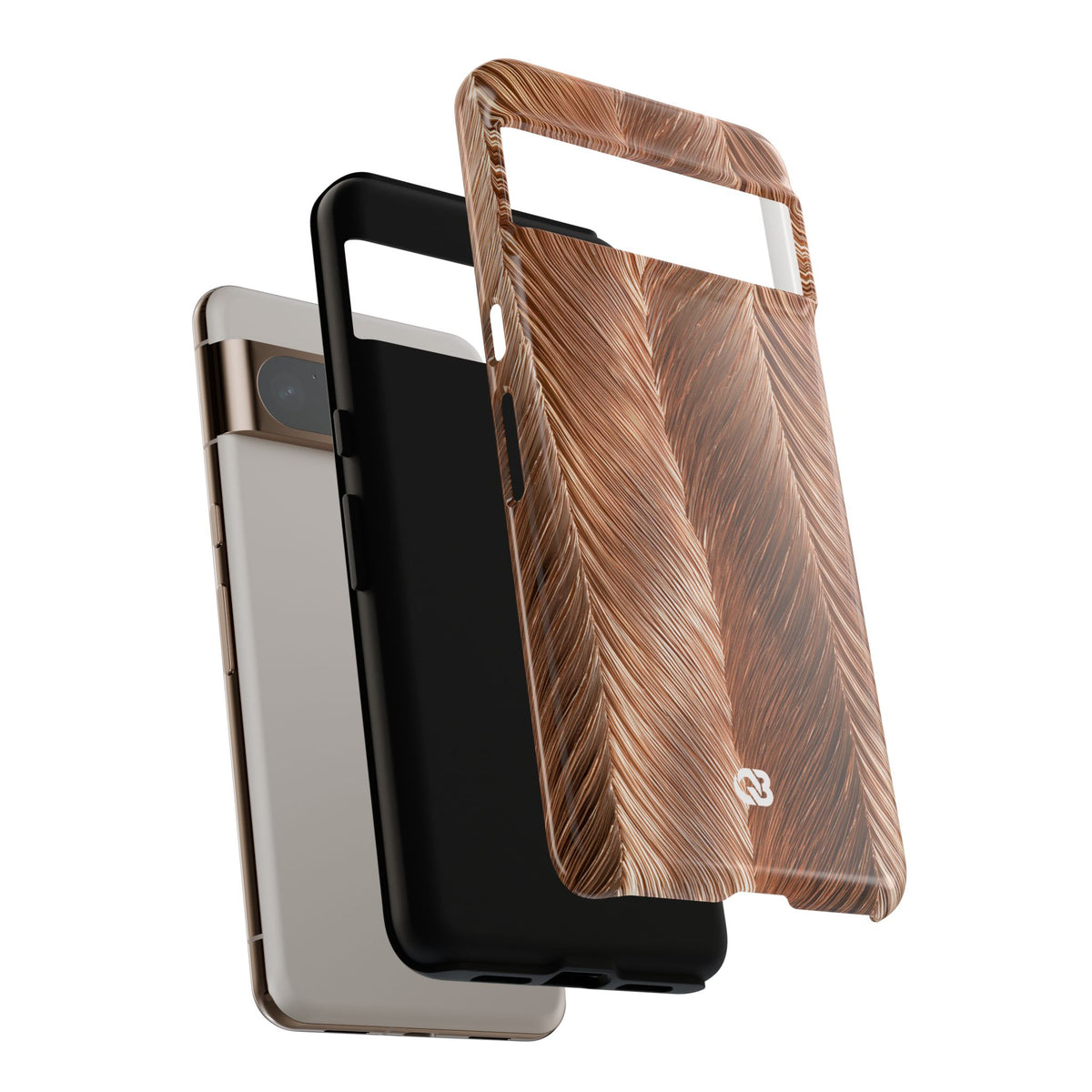 Rose Gold Weave · Tough Phone Case for Pixel ·  Brown