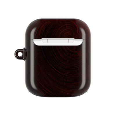 Crimson Solar Orbit · Hard Case for AirPods & AirPods Pro · Red