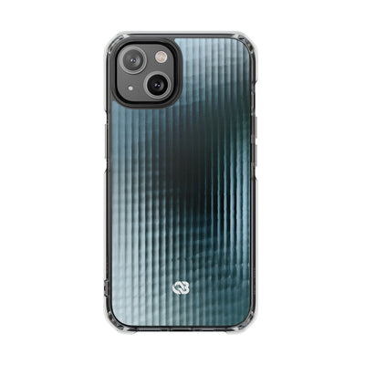 Blue Impact MagSafe Phone Case for iPhone - Glacial Reeded Glass