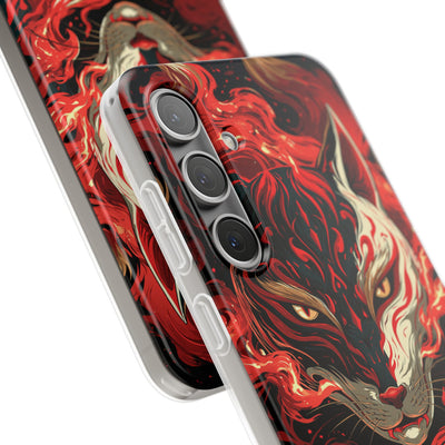 Crimson Kitsune Spirit · Lite Phone Case for Samsung · Red