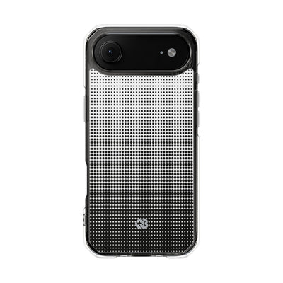 Black Impact MagSafe Phone Case for iPhone - Obsidian Halftone Flux