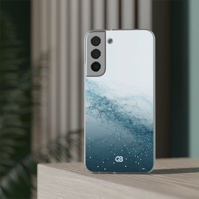 Teal Lite Phone Case for Samsung - Cyan Vector Lattice