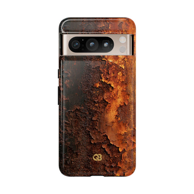 Orange Tough Phone Case for Google Pixel - Oxidized Iron Crust