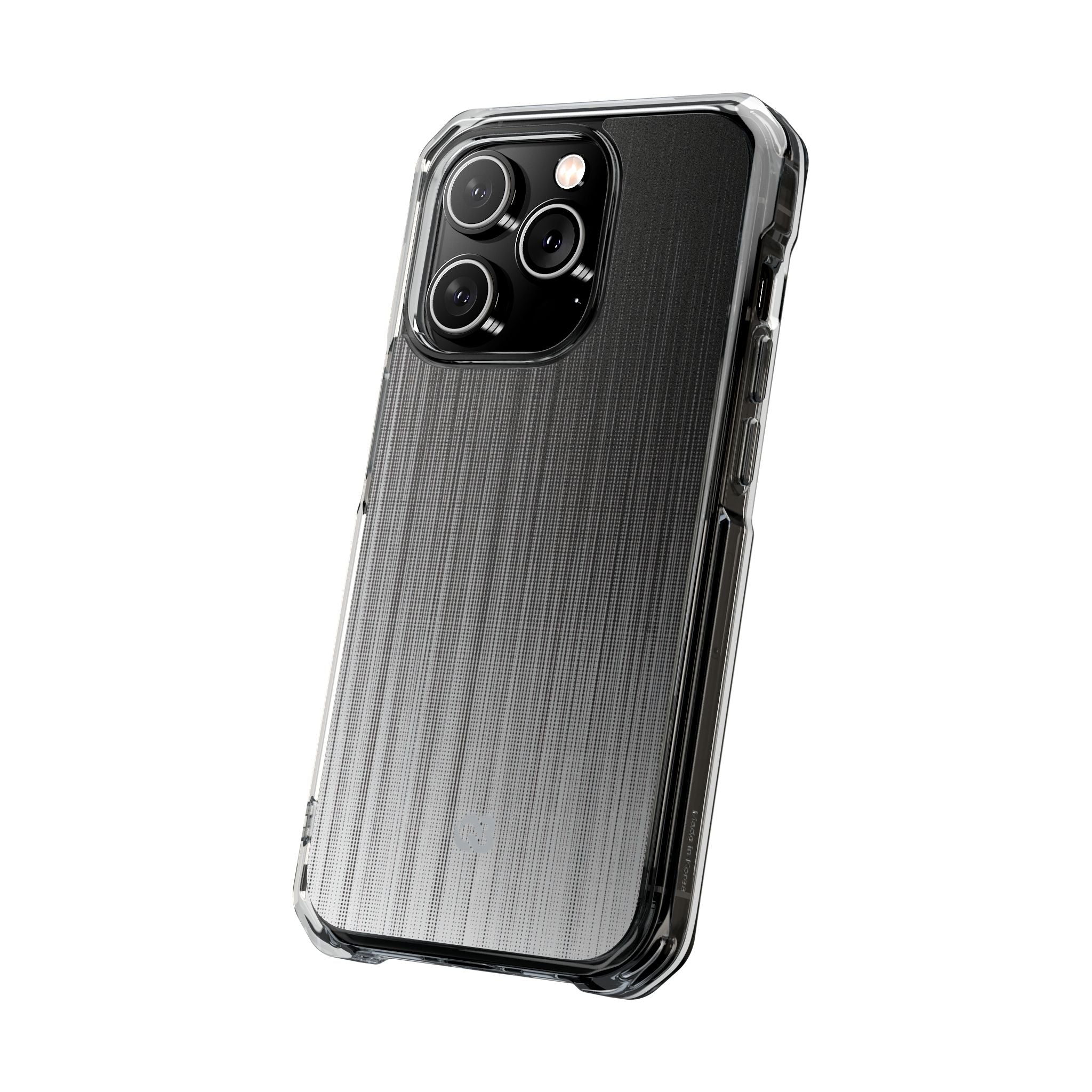 Grey Impact MagSafe Phone Case for iPhone - Static Vertical Dither