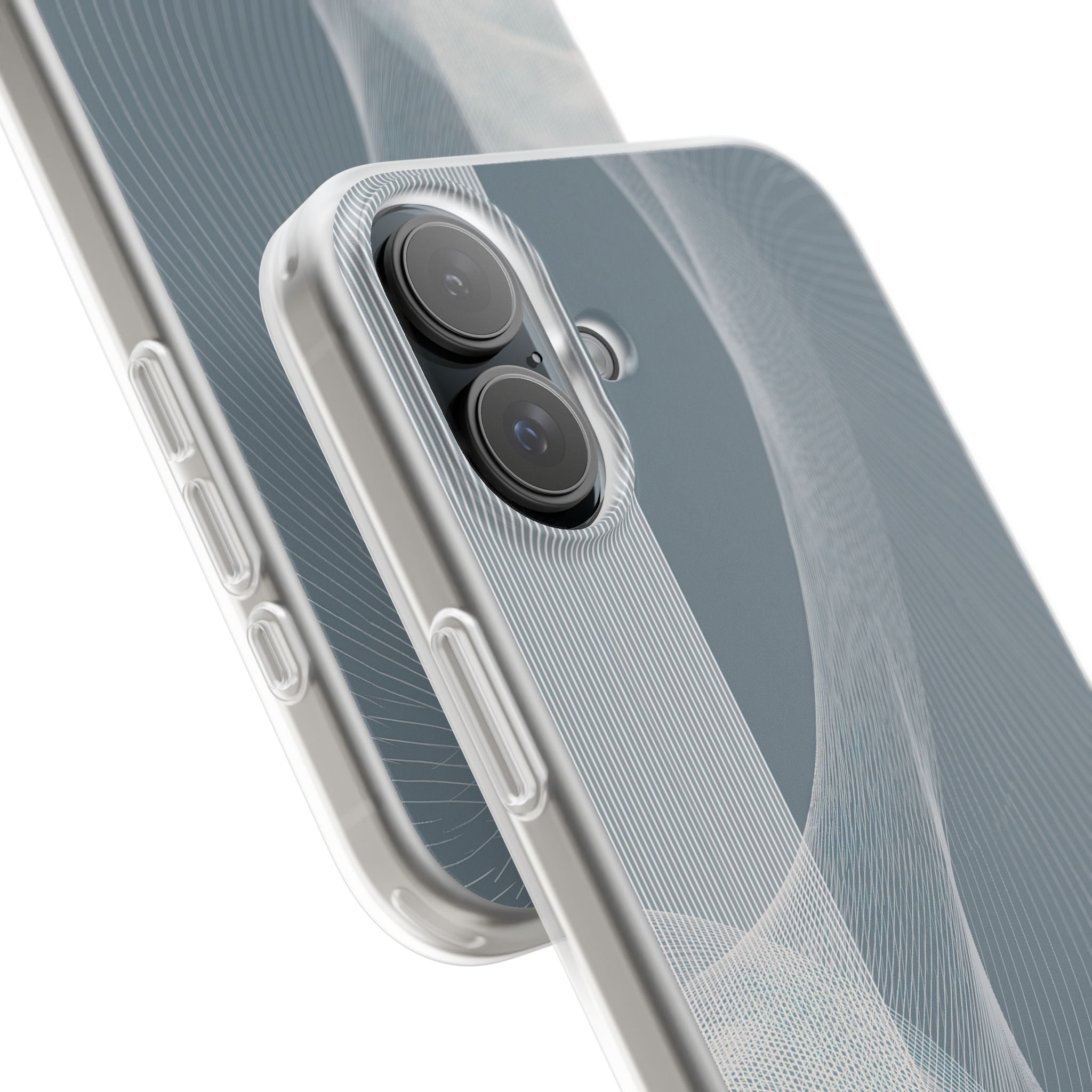 Grey Lite Phone Case for iPhone - Slate Mesh Horizon