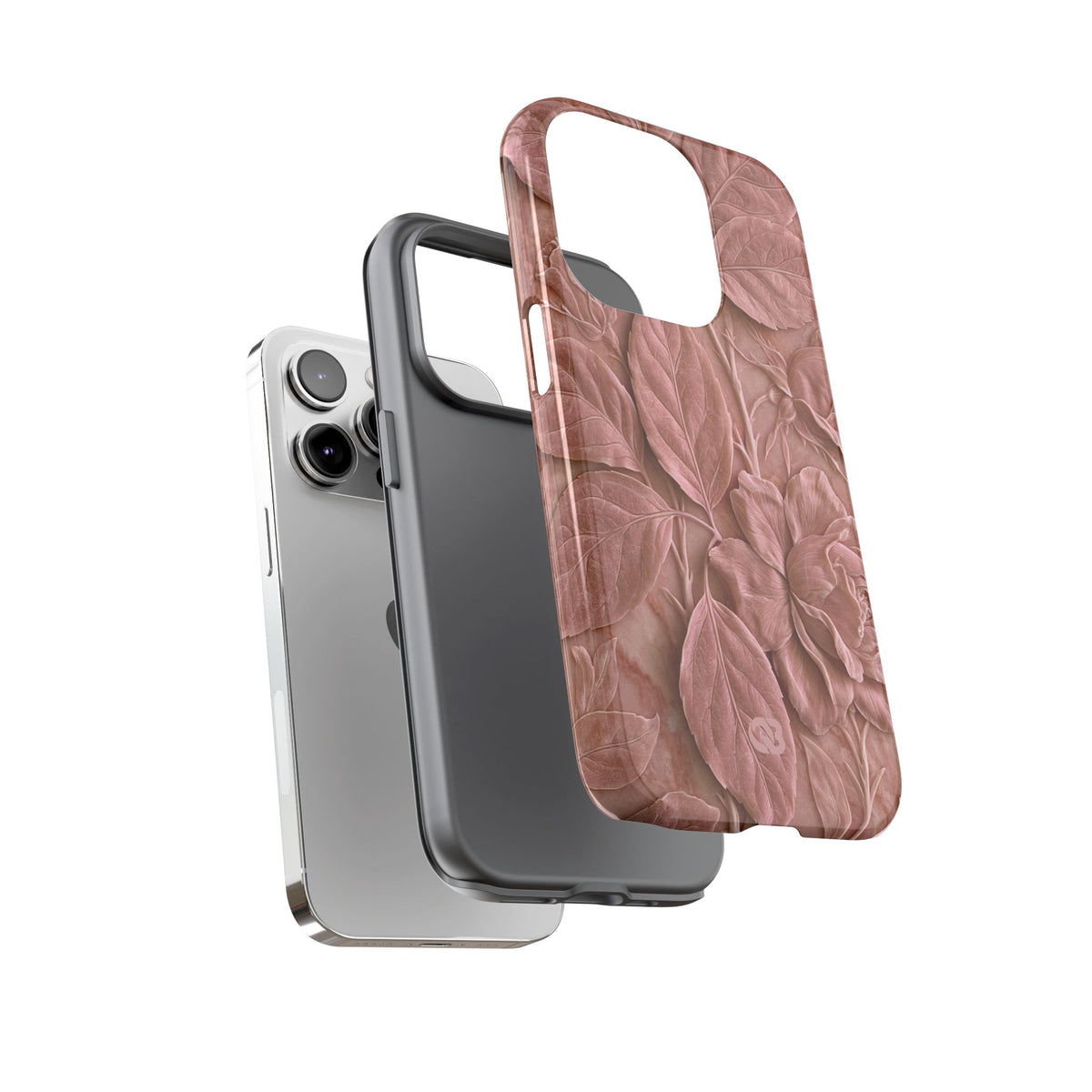 Blush Rose Relief · Tough Phone Case for iPhone · Pink