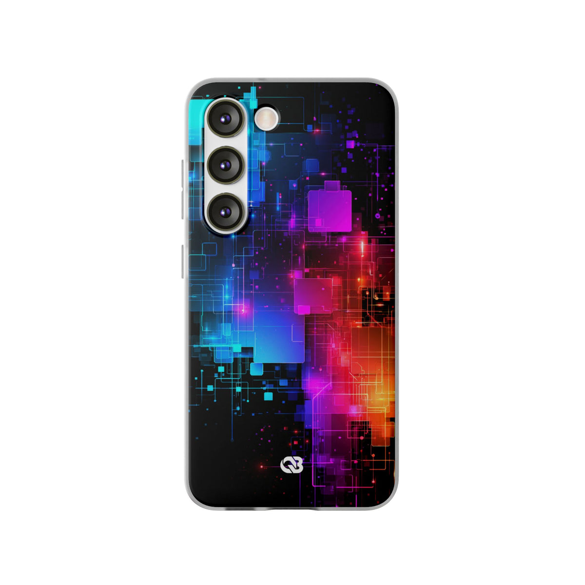 Spectral Circuit Grid · Lite Phone Case for Samsung · Black