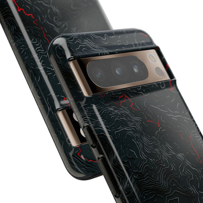 Crimson Rift · Tough Phone Case for Pixel ·  Black