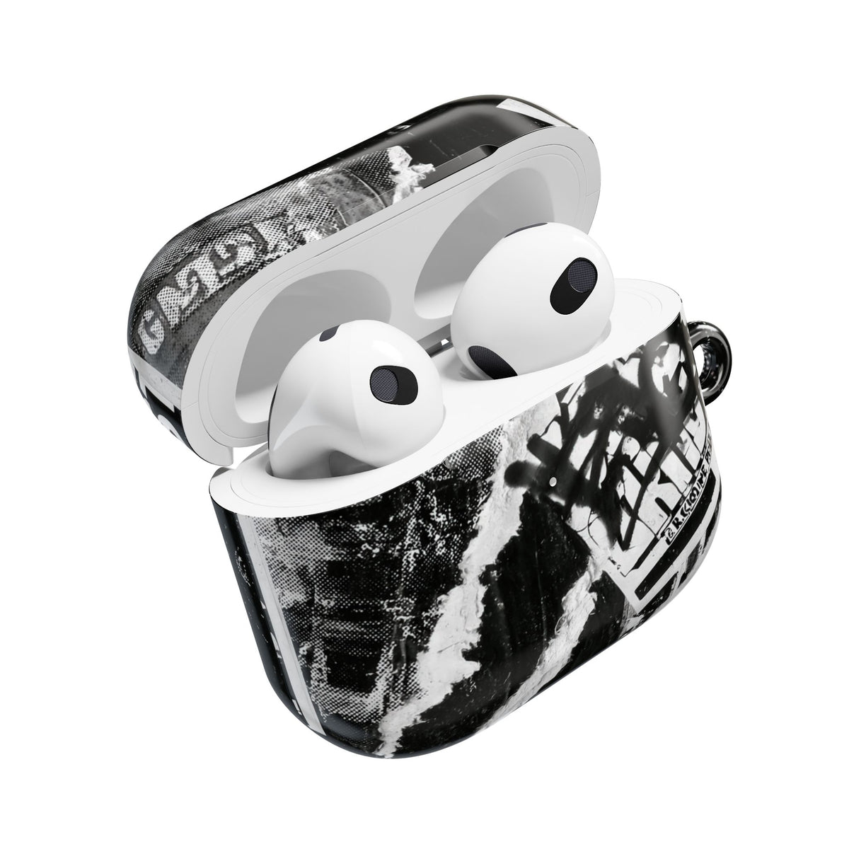 Underground Punk Collage · Hard Case for AirPods & AirPods Pro · Black
