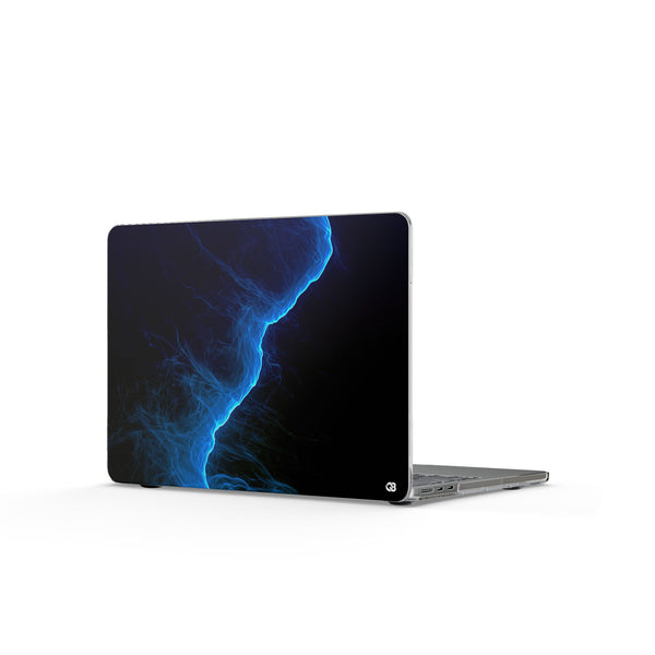 Electric Azure Drift · Clear Hard Case for MacBook · Blue