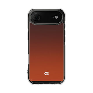 Burnt Amber Spectrum · Clear Impact Magnetic Phone Case for iPhone · Orange