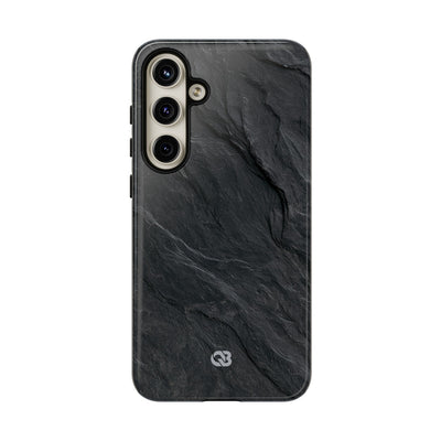 Black Tough Phone Case for Samsung - Midnight Slate Ridge