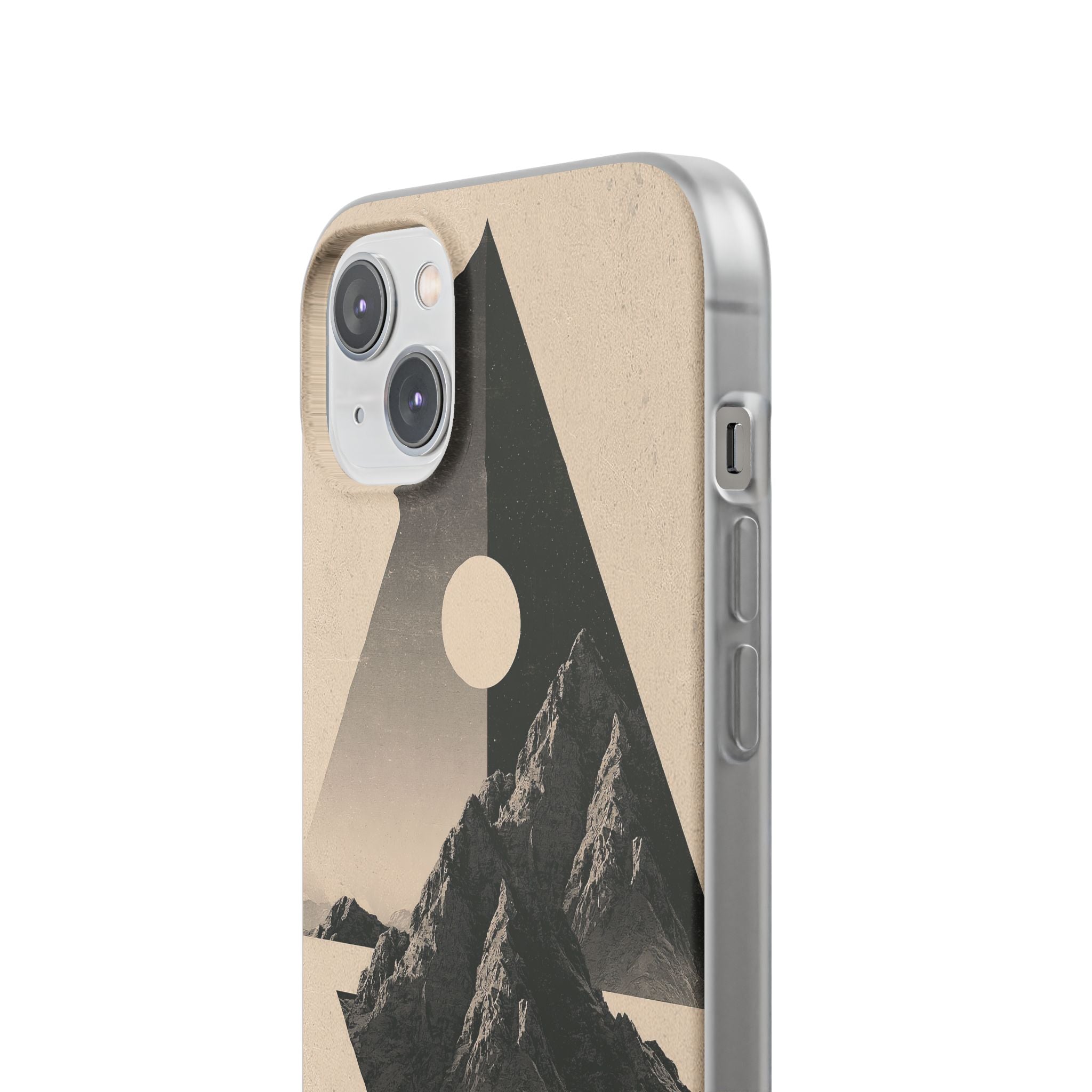 Beige Lite Phone Case for iPhone - Obsidian Summit Parchment
