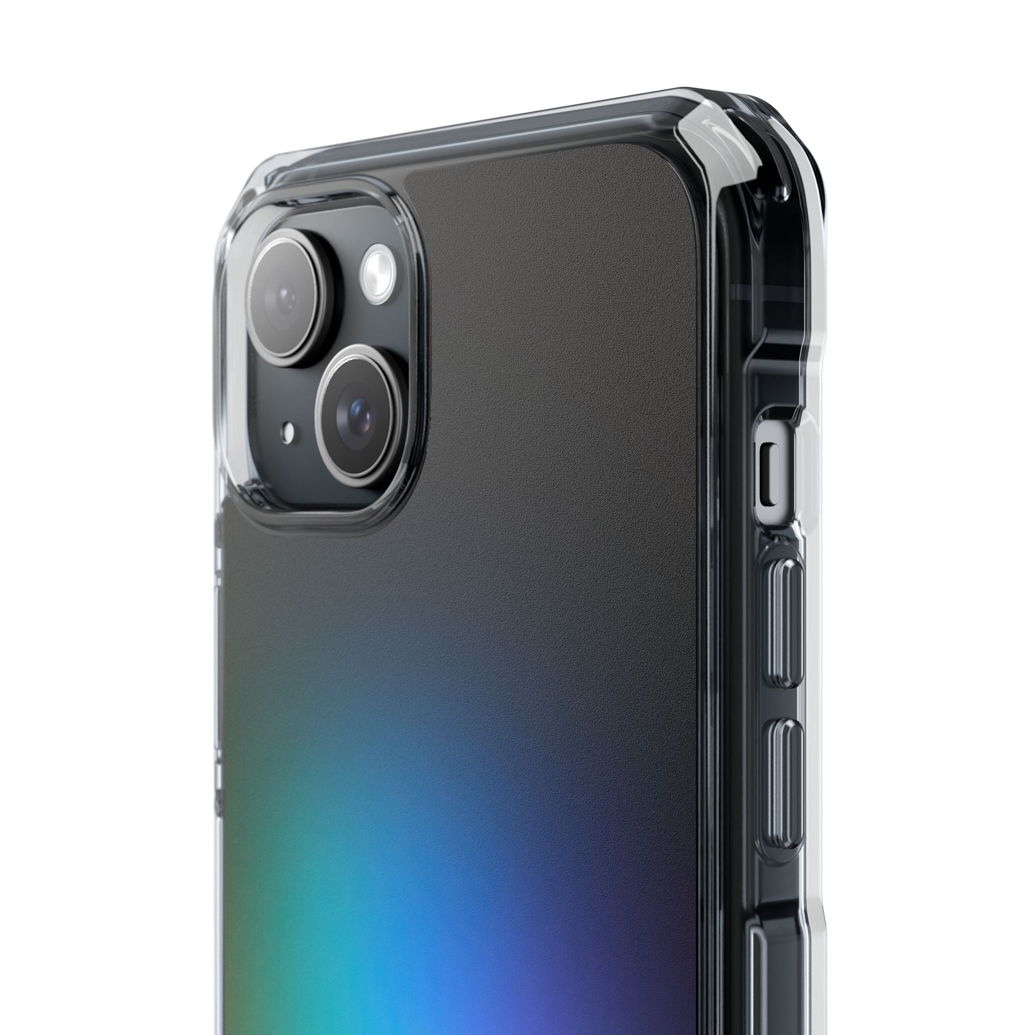 Black Impact MagSafe Phone Case for iPhone - Electric Prism Grain