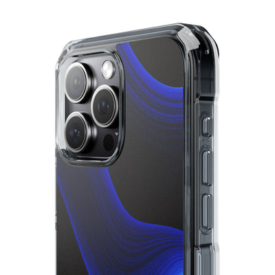 Blue Impact MagSafe Phone Case for iPhone - Electric Cobalt Flow