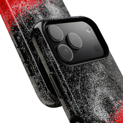Crimson Noir Drip · Tough 2.0 Magnetic Phone Case for iPhone · Black