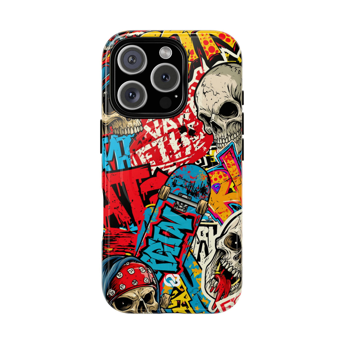 Skate Skull Riot · Tough 2.0 Magnetic Phone Case for iPhone · Red