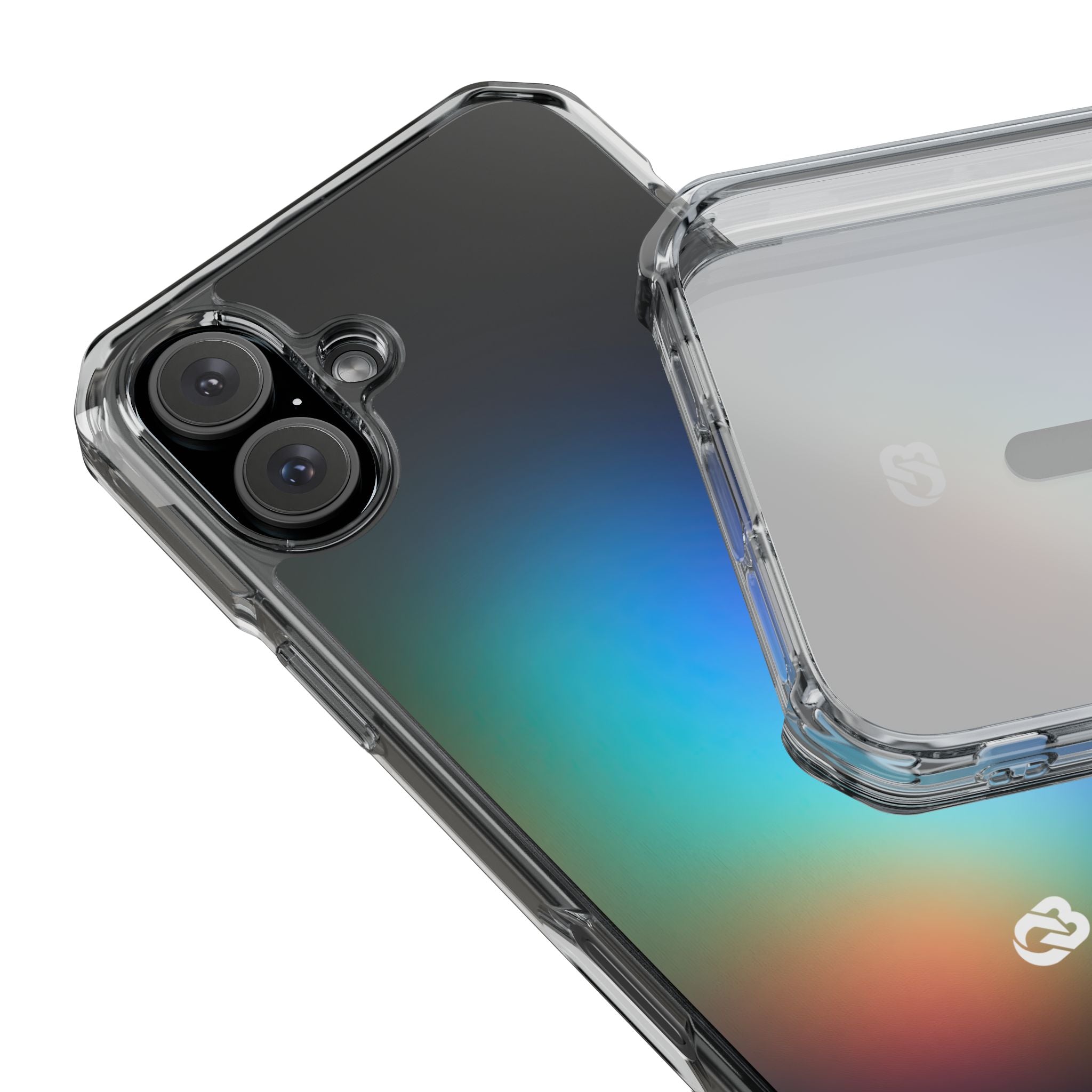 Black Impact MagSafe Phone Case for iPhone - Electric Prism Grain