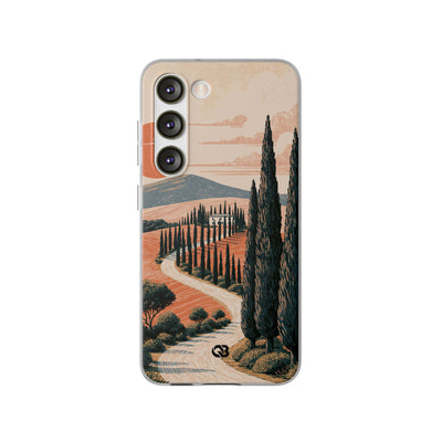 Tuscan Cypress Horizon · Lite Phone Case for Samsung · Orange