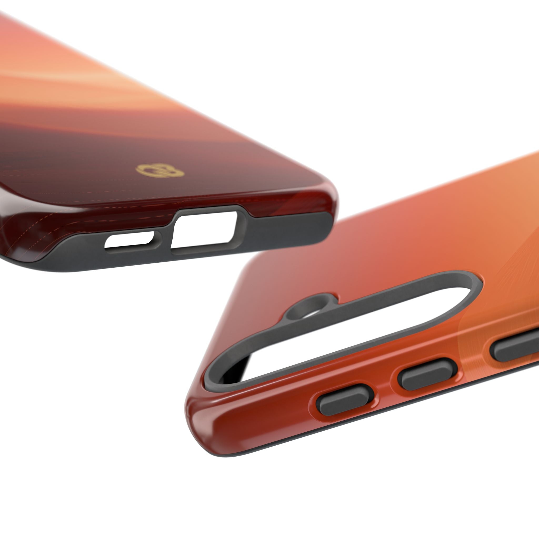 Orange Tough Phone Case for Samsung - Crimson Dune Gradient