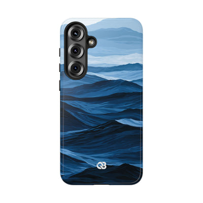 Blue Tough Phone Case for Samsung - Cobalt Ridge Tides