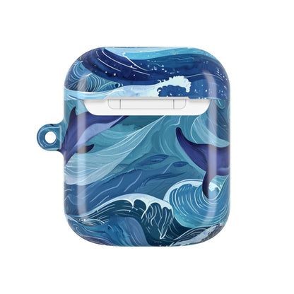 Dolphin Wave Dance - AirPods Case